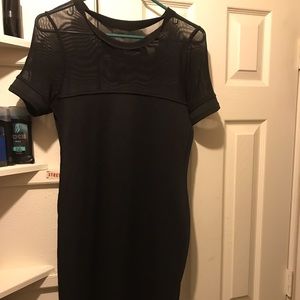 Black sheer dress size large